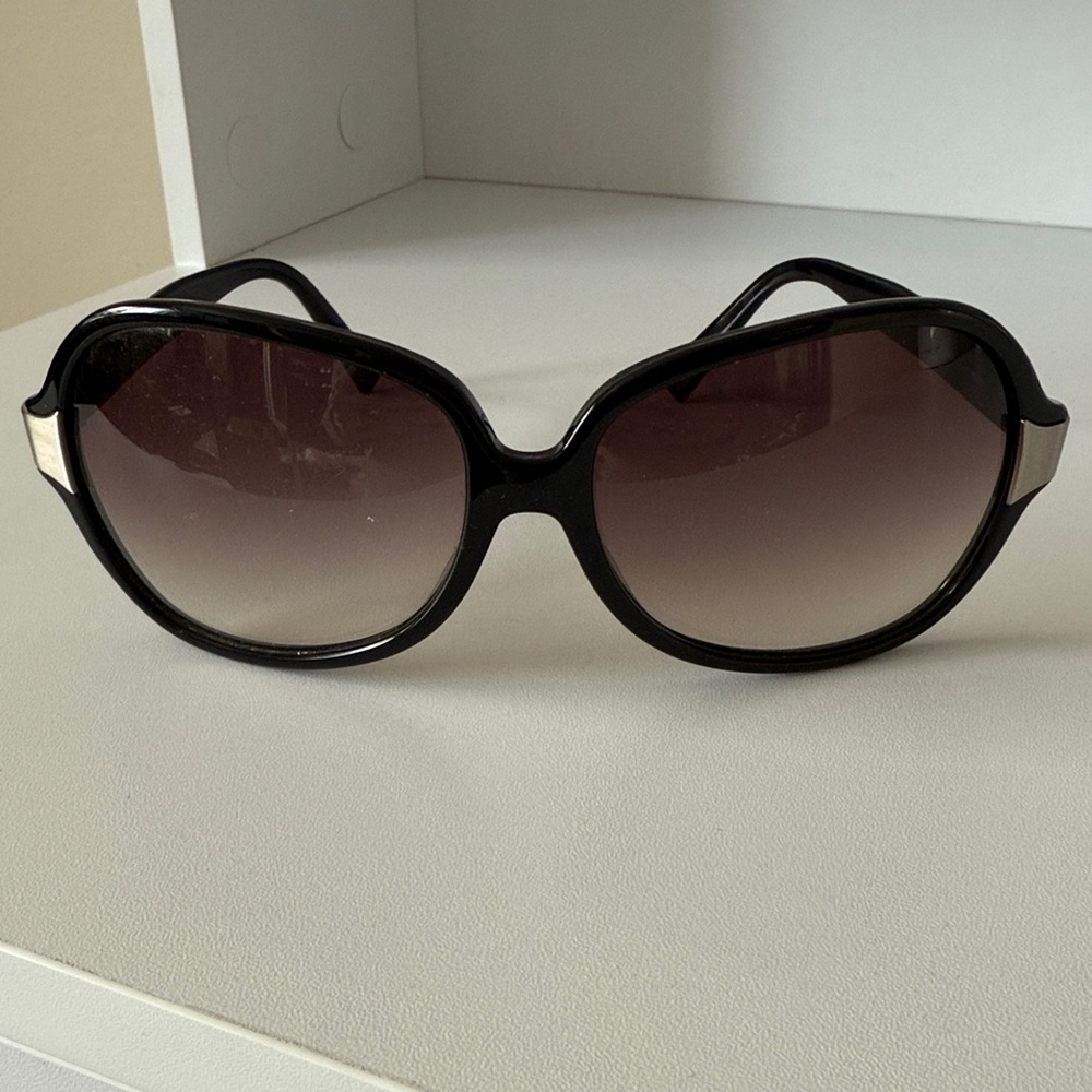 Oliver Peoples Leyla Black Oversized Purple Gradient Sunglasses Japan BK/S